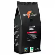 Kawa Ziarnista Arabica Crema Fair Trade Bio 1 kg Mount Hagen Artykuły Spożywcze