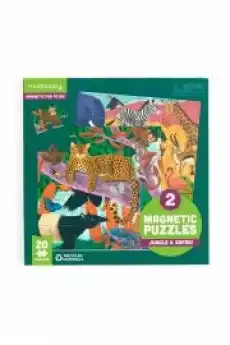 Puzzle magnetyczne 2w1 20 el Safari dżungla Gadżety Ezoteryka