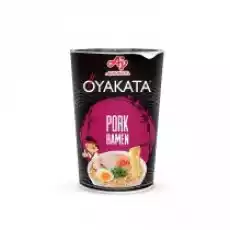 Oyakata Zupa instant o smaku wieprzowiny z makaronem w kubku 62 g Artykuły Spożywcze Gotowe dania