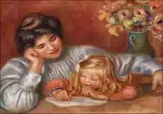 Writing Lesson Auguste Renoir plakat Wymiar do wyboru 20x30 cm Dom i ogród Wyposażenie wnętrz Dekoracja Obrazy i plakaty