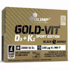 Olimp Gold Vit D3 K2 2000IU Sport Edition 60 kapsułek Artykuły Spożywcze