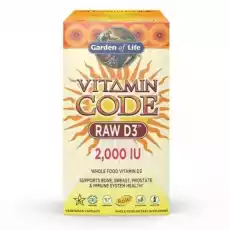 Vitamin Code RAW D3 120 kapsułek Garden of Life Sport i rekreacja Odżywki i suplementy Witaminy i minerały