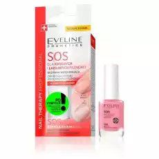 Eveline Nail Therapy Professional SOS odżywka wzmacniająca dla kruchych i łamliwych paznokci z wapniem i kolagenem 12ml Zdrowie i uroda Kosmetyki i akcesoria Manicure i pedicure Lakiery do paznokci