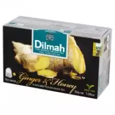 Dilmah Cejlońska czarna herbata z aromatem imbiru i miodu 20 x 15 g Artykuły Spożywcze Herbata