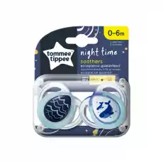 Tommee Tippee Night Time smoczek uspokajający 06m 2szt Dla dziecka Akcesoria dla dzieci