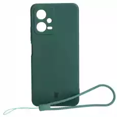 Etui Bizon Case Silicone Sq do Xiaomi POCO X5 Redmi Note 12 5G ciemnozielone Telefony i akcesoria Akcesoria telefoniczne