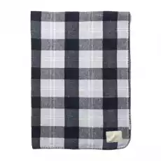 Dwustronny Pled Flanel Checks Riviera Maison 180x130cm Dom i ogród Wyposażenie wnętrz Dekoracja