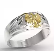 Sygnet złoty z orłem INSIGNE SJ13BZ Biżuteria i zegarki Biżuteria dla Panów Sygnety