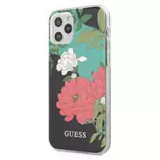 Guess GUHCP12LIMLFL01 iPhone 12 Pro Max 67 czarnyblack N1 Flower Collection Telefony i akcesoria Akcesoria telefoniczne Etui