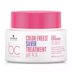 Schwarzkopf BC Color Freeze Silver maska ochładzająca kolor pH 45 200ml Zdrowie i uroda Kosmetyki i akcesoria Pielęgnacja i stylizacja włosów Maski do włosów