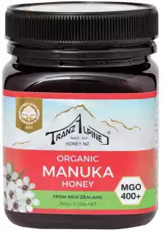 MIÓD MANUKA MGO 400 BIO 250 g TRANZALPINE Artykuły Spożywcze Zdrowa żywność