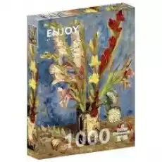 Puzzle 1000 Wazon z mieczykami i astrami G3 Dla dziecka Zabawki Puzzle