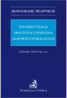 Informatyzacja procedur udzielania zamówień publicznych Książki Ebooki