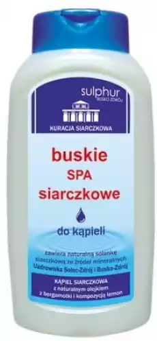 Buskie SPA siarczkowe pod prysznic i do kąpieli 500g SULPHUR Zdrowie i uroda Kosmetyki i akcesoria