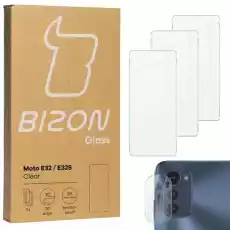 Szkło hartowane Bizon Glass Clear 3 szt obiektyw Motorola Moto E32 E32s Telefony i akcesoria Akcesoria telefoniczne Folie ochronne