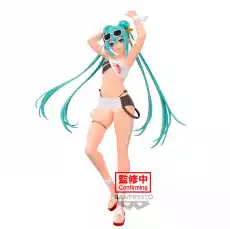 Figurka Vocaloid Hatsune Miku Racing Miku 2023 Tropical Ver Dom i ogród Wyposażenie wnętrz Dekoracja Figurki dekoracyjne Figurki kolekcjonerskie