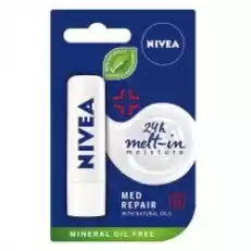 Nivea 24H MettIn Moisture Med Repair pielęgnująca pomadka do ust 48 g Zdrowie i uroda Kosmetyki i akcesoria Pielęgnacja twarzy