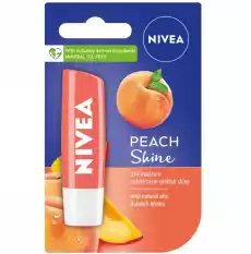 Nivea Pielęgnująca pomadka do ust Peach Shine 48g Zdrowie i uroda Kosmetyki i akcesoria Pielęgnacja twarzy Pielęgnacja ust