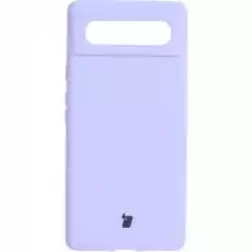 Etui Bizon Case Silicone do Google Pixel 6 fioletowe Telefony i akcesoria Akcesoria telefoniczne Pokrowce i kabury do telefonów