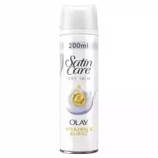 Gillette Satin Care Dry Skin Olay 200ml Zdrowie i uroda Kosmetyki i akcesoria Kosmetyki dla mężczyzn Męskie kosmetyki i akcesoria do golenia