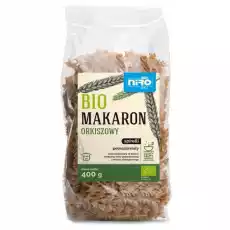 Makaron Pełnoziarnisty Orkiszowy Spirelli Bio 400 g Niro Artykuły Spożywcze