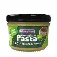 PASTA Z NASION KONOPI Z CIECIERZYCĄ I SZPINAKIEM BIO 185 g NATURAVENA Artykuły Spożywcze Pasty i smarowidła