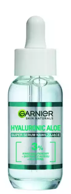 Garnier Hyaluronic Aloe Super Serum Nawilżające z kwasem hialuronowym 30ml Zdrowie i uroda Kosmetyki i akcesoria Pielęgnacja twarzy Serum do twarzy