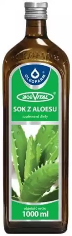 OLEOFARM Aloes sok 1l Artykuły Spożywcze Produkty wegańskieroślinne