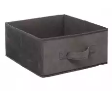 Pojemnik tekstylny 31x15 cm Grey welur Dom i ogród Przechowywanie Pudełka