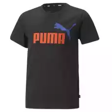 Koszulka chłopięca Puma ESS 2 COL Logo czarna 58698561 Odzież obuwie dodatki Koszulki