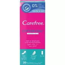 Carefree Cotton Feel Normal wkładki higieniczne nieperfumowane 20szt Zdrowie i uroda Kosmetyki i akcesoria Pielęgnacja ciała Higiena intymna Środki higieniczne