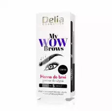 My Wow Brows henna do brwi 10 Czerń 6ml Zdrowie i uroda Kosmetyki i akcesoria Makijaż i demakijaż Makijaż oczu