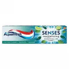 Aquafresh Senses Revitalising Toothpaste rewitalizująca pasta do zębów Eucalyptus Lime Mint 75ml Zdrowie i uroda Kosmetyki i akcesoria Pielęgnacja zębów i jamy ustnej