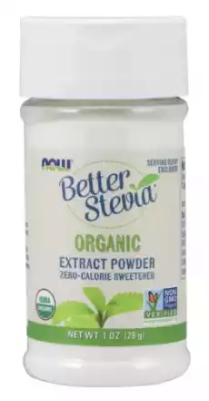 NOW STEVIA WHITE EXTRACT POWDER 28 gram Artykuły Spożywcze