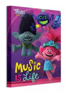 Trolls World Tour Music Is Life obraz na płótnie Dom i ogród Wyposażenie wnętrz Dekoracja Obrazy i plakaty