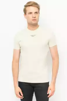 TSHIRT MĘSKI CALVIN KLEIN JEANS J30J320595 BEŻOWY Odzież obuwie dodatki Odzież męska