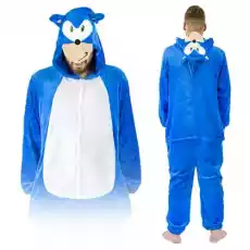 Kigurumi onesie piżama sonic Odzież obuwie dodatki Bielizna damska Pidżamy damskiekomplety do spania