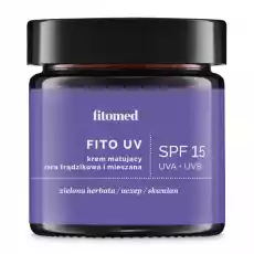 Fitomed Fito UV SPF15 krem matujący do cery trądzikowej i mieszanej 55g Zdrowie i uroda Kosmetyki i akcesoria Pielęgnacja twarzy Kremy do twarzy