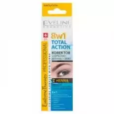 Eveline Cosmetics Eyebrow Therapy Professional 8w1 Total Action korektor stopniowo barwiący brwi z henną 10 ml Zdrowie i uroda Kosmetyki i akcesoria Makijaż i demakijaż