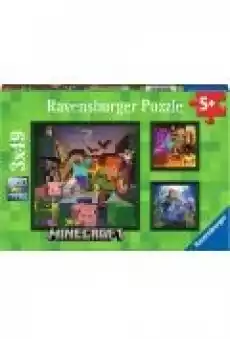 Puzzle 3x49 el Minecraft 056217 p8 Dla dziecka Zabawki Puzzle