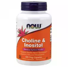 NOW FOODS CHOLINE INOSITOL 500MG 100 KAPS Zdrowie i uroda Zdrowie