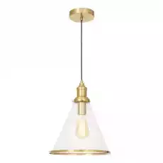 Lampa Sufitowa Wisząca Fendi Mosiężna 27x27x35cm Dom i ogród Wyposażenie wnętrz Oświetlenie Lampy sufitowe