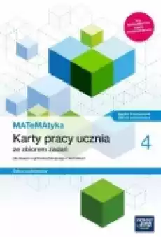 MATeMAtyka 4 Karty pracy ucznia dla liceum i technikum Zakres podstawowy Książki Podręczniki i lektury