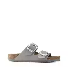 Klapki marki Birkenstock model ARIZONABIGBUCKLE kolor Szary Obuwie Damskie Sezon WiosnaLato Odzież obuwie dodatki Galanteria i dodatki Torebki damskie