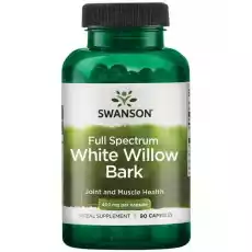 Swanson White Willow Bark Biała Wierzba 400 mg 90 kapsułek Sport i rekreacja Odżywki i suplementy