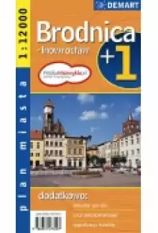 Plan miasta BrodnicaInowrocław 112 000 DEMART Książki Literatura podróżnicza