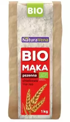 MĄKA PSZENNA CHLEBOWA TYP 750 BIO 1 kg NATURAVENA Artykuły Spożywcze Mąka