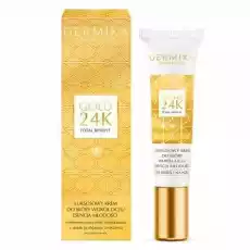 Luxury Gold 24K Total Benefit luksusowy krem do skóry wokół oczu Esencja młodości 15ml Zdrowie i uroda Kosmetyki i akcesoria Pielęgnacja twarzy Kremy pod oczy