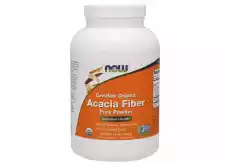 Now Foods Acacia Fiber Organic Błonnik akacjowy 340g Sport i rekreacja Odżywki i suplementy