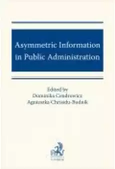 Asymmetric Information in Public Administration Książki Ebooki